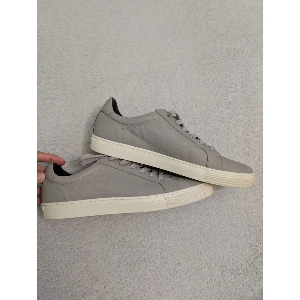 Banana Republic Nicklas Leather Gray Sneakers Shoes‎ - Size 11 M US